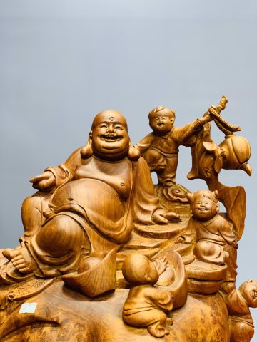 Di Lặc ngũ tiểu ngồi bao tiền nu hương Di Lặc ngũ tiểu ngồi bao tiền nu hương