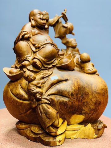 Di Lặc ngũ tiểu ngồi bao tiền nu hương Di Lặc ngũ tiểu ngồi bao tiền nu hương