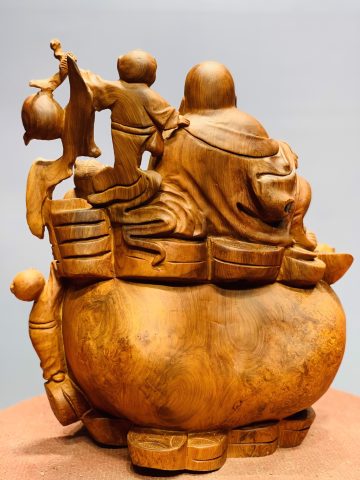 Di Lặc ngũ tiểu ngồi bao tiền nu hương Di Lặc ngũ tiểu ngồi bao tiền nu hương