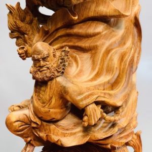 Đạt Ma cưỡi nghê rồng gỗ hương đá Đạt Ma cưỡi nghê rồng gỗ hương đá