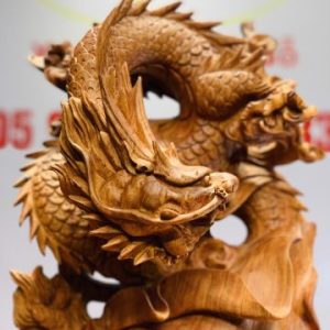 Đạt Ma cưỡi nghê rồng gỗ hương đá Đạt Ma cưỡi nghê rồng gỗ hương đá