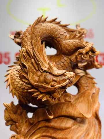 Đạt Ma cưỡi nghê rồng gỗ hương đá Đạt Ma cưỡi nghê rồng gỗ hương đá