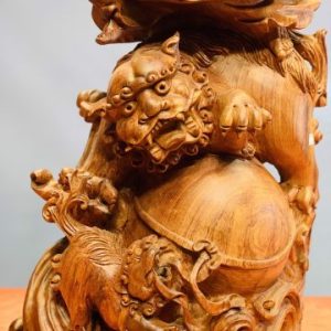 Đạt Ma cưỡi nghê rồng gỗ hương đá Đạt Ma cưỡi nghê rồng gỗ hương đá