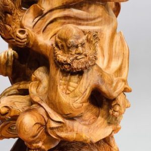 Đạt Ma cưỡi nghê rồng gỗ hương đá Đạt Ma cưỡi nghê rồng gỗ hương đá