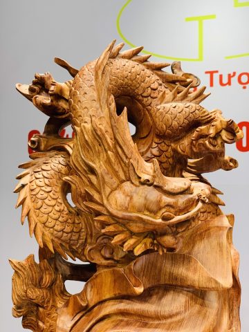 Đạt Ma cưỡi nghê rồng gỗ hương đá Đạt Ma cưỡi nghê rồng gỗ hương đá