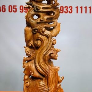 Đạt Ma cưỡi nghê rồng gỗ hương đá Đạt Ma cưỡi nghê rồng gỗ hương đá