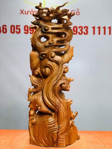 Đạt Ma cưỡi nghê rồng gỗ hương đá Đạt Ma cưỡi nghê rồng gỗ hương đá