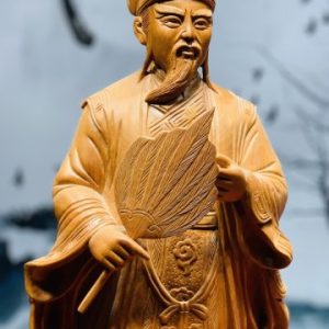 Khổng Minh cầm quạt hương đá cao 70 Khổng Minh cầm quạt hương đá cao 70