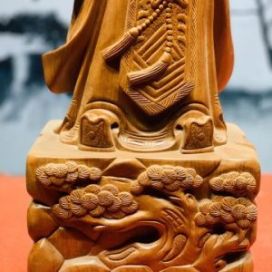 Khổng Minh cầm quạt hương đá cao 70 Khổng Minh cầm quạt hương đá cao 70