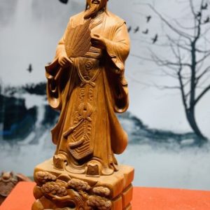 Khổng Minh cầm quạt hương đá cao 70 Khổng Minh cầm quạt hương đá cao 70