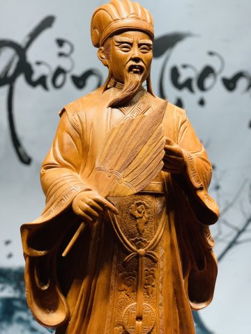 Khổng Minh hương đá cầm quạt cao 1m Khổng Minh hương đá cầm quạt cao 1m