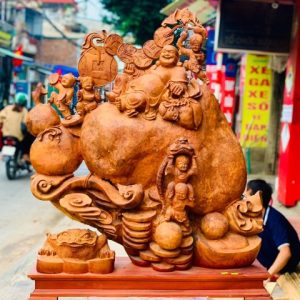 Di Lặc ngũ tiểu ngồi bao tiền nu hương