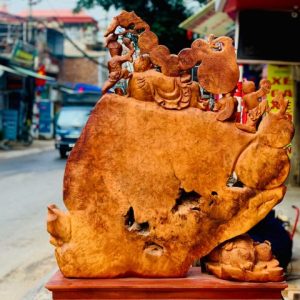 Di Lặc ngũ tiểu ngồi bao tiền nu hương Di Lặc ngũ tiểu ngồi bao tiền nu hương