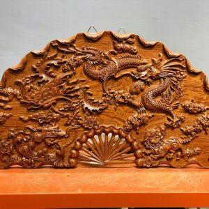 Tranh quạt rồng.