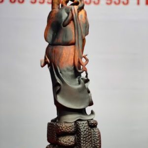 Đạt Ma khất thực gỗ trắc.