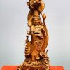 Quan Âm cầm ngọc như ý gỗ sưa.