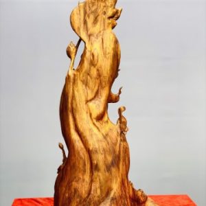 Quan Âm cầm ngọc như ý gỗ sưa.