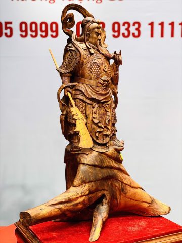 Quan Công vuốt râu gỗ sưa. Quan Công vuốt râu gỗ sưa.