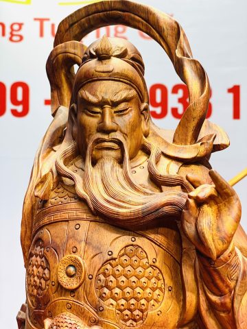 Quan Công vuốt râu gỗ sưa. Quan Công vuốt râu gỗ sưa.