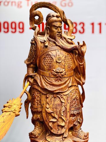 Quan Công vuốt râu gỗ sưa. Quan Công vuốt râu gỗ sưa.