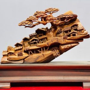 Tiểu cảnh gỗ sưa.
