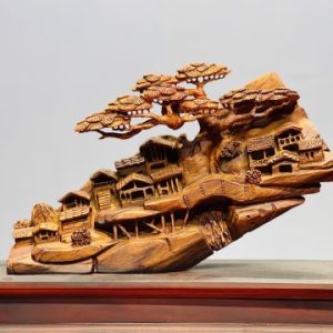 Tiểu cảnh gỗ sưa.