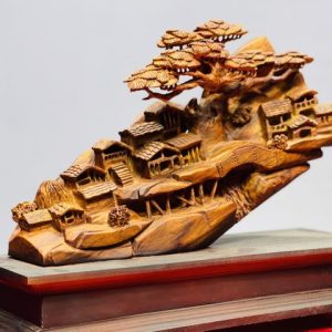 Tiểu cảnh gỗ sưa.