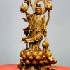 Quan Âm ngự đài sen gỗ sưa