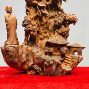Nhất tâm bái Phật gỗ sưa.