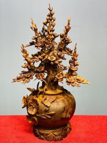 Bình mai phú quý gỗ sưa. Bình mai phú quý gỗ sưa.