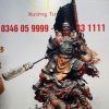 Quan Công xách đao gỗ trắc đỏ đen. Quan Công xách đao gỗ trắc đỏ đen.