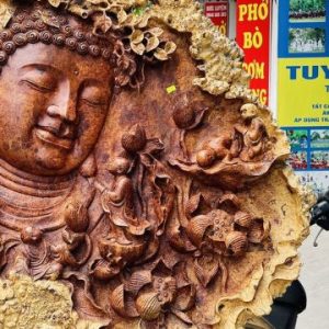 Nhất tâm bái Phật gỗ nu hương Nhất tâm bái Phật gỗ nu hương