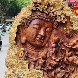 Nhất tâm bái Phật gỗ nu hương Nhất tâm bái Phật gỗ nu hương