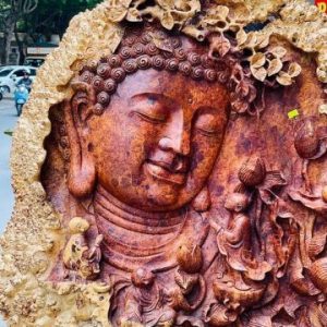 Nhất tâm bái Phật gỗ nu hương Nhất tâm bái Phật gỗ nu hương