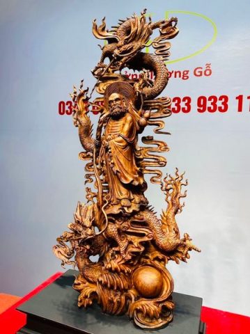 Đạt Ma Hàng Song Long Gỗ Sưa