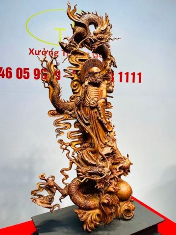 Đạt Ma Hàng Song Long Gỗ Sưa