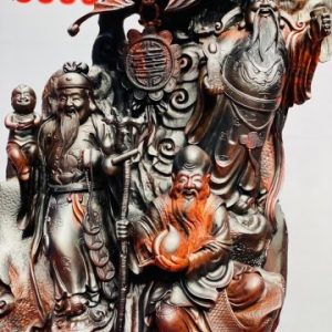 Tam Đa Phúc - Lộc - Thọ cây tùng Gỗ Trắc