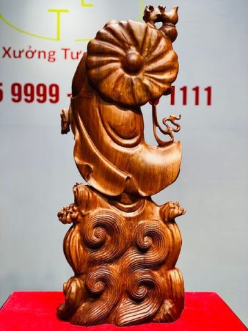 Bồ Đề Đạt Ma Gỗ Hương