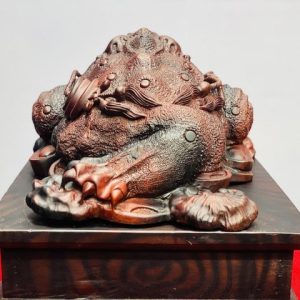 Cóc Thiềm Thừ Gậy Như Ý Gỗ Trắc
