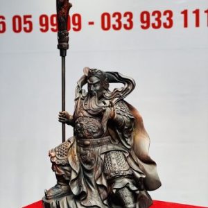 Quan Công Chống Đao Gỗ Trắc