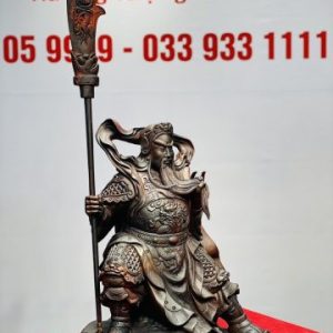 Quan Công Chống Đao Gỗ Trắc
