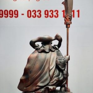 Quan Công Chống Đao Gỗ Trắc