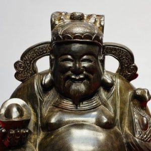 Thần Tài Ngồi Gỗ Trắc