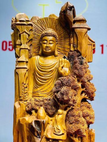 Nhất Tâm Bái Phật Gỗ Hương