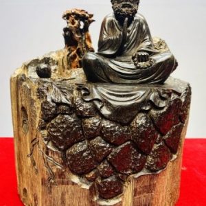 Đạt Ma Ngồi Thiền Gỗ Trắc