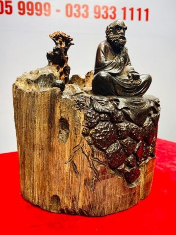 Đạt Ma Ngồi Thiền Gỗ Trắc