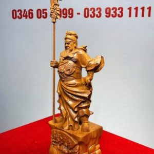 Quan Công Chống Đao Gỗ Hương