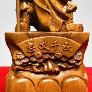 Quan Công Chống Đao Gỗ Hương