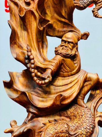 Đạt Ma Hàng Long Gỗ Sưa