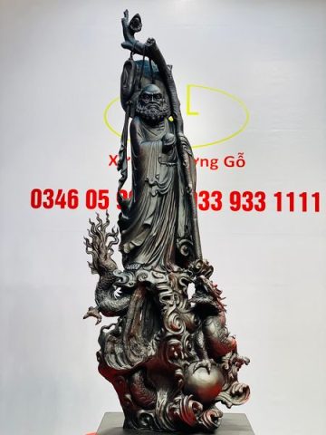 Đạt Ma Hàng Long Gỗ Trắc